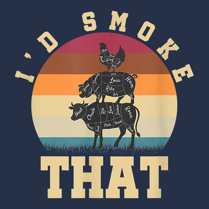 Id Smoke That Funny Smoked Pork Meat Lover Bbq Gift Barbecue T Shirt Premium Hoodie by linhVisuals | Teevron