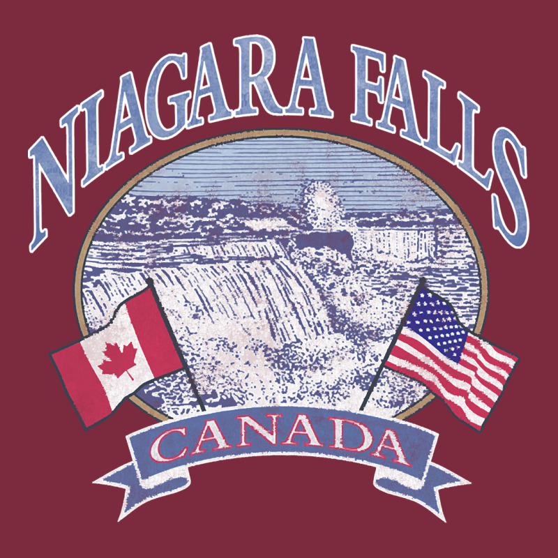 Americana Niagara Falls Scene Canada America Flags Sweatshirt Premium Hoodie by linhVisuals | Teevron