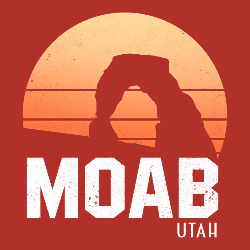 Moab Utah Arches National Park Vintage Retro Outdoor Hiking Pullover H Premium Hoodie by linhVisuals | Teevron
