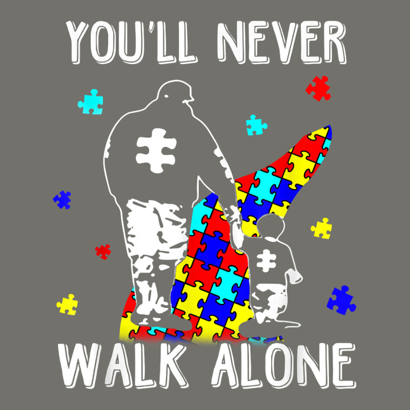 Autism Dad You Will Never Walk Alone Support Autism Son T Shirt Premium Hoodie by linhVisuals | Teevron