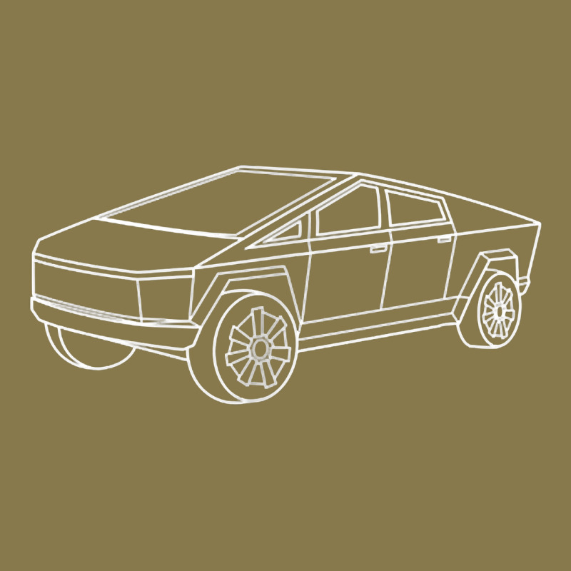 Cybertrucks Line Art Pocket Futuristic Ev Truck Cyber Design T Shirt Premium Hoodie by linhVisuals | Teevron