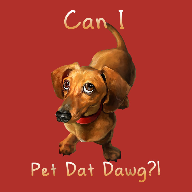 Can I Pet Dat Dawg Funny Dog Dachshund Lover Doxie Gift T Shirt Premium Hoodie by linhVisuals | Teevron