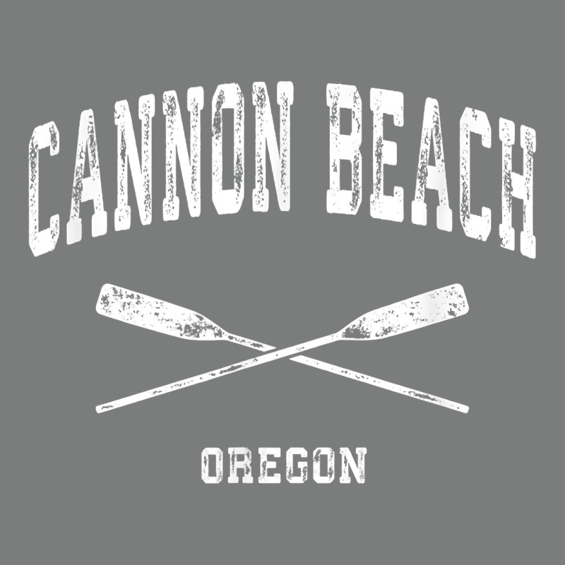 Cannon Beach Oregon Vintage Nautical Crossed Oars T Shirt Premium Hoodie by linhVisuals | Teevron