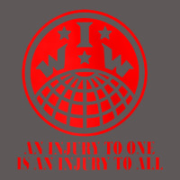 Iww Injury One Is Injury To All Front And Back Red Zip Hoodie Premium Hoodie | Teevron