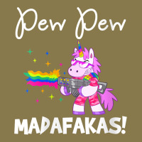 Womens Pew Madafakas Funny Fantasy Unicorn With Rainbow Gun   White V Premium Hoodie | Teevron