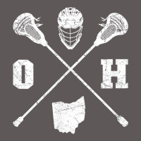 Ohio Lacrosse Sticks & Helmet State Outline Lax Player T Shirt Premium Hoodie | Teevron