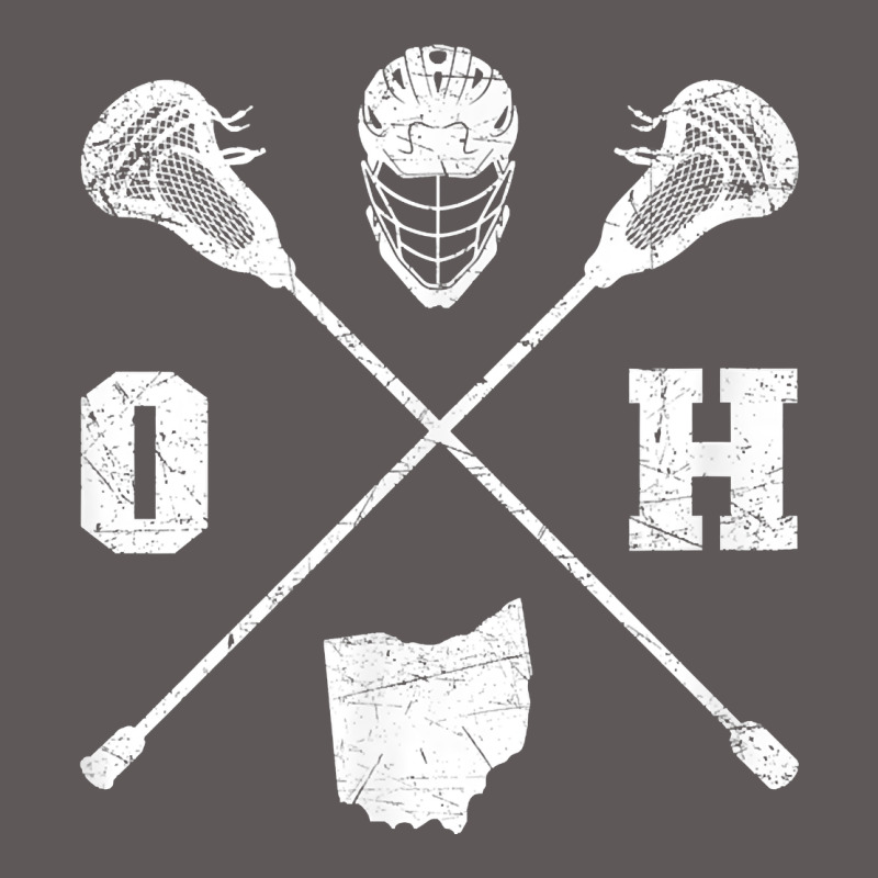 Ohio Lacrosse Sticks & Helmet State Outline Lax Player T Shirt Premium Hoodie by linhVisuals | Teevron