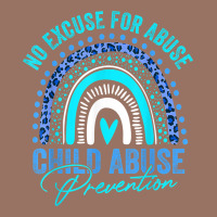 No Excuse Child Abuse Prevention Awareness Leopard Rainbow T Shirt Premium Hoodie | Teevron