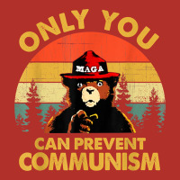 Vintage Only You Can Prevent Communism Funny Bear Camping T Shirt Premium Hoodie | Teevron