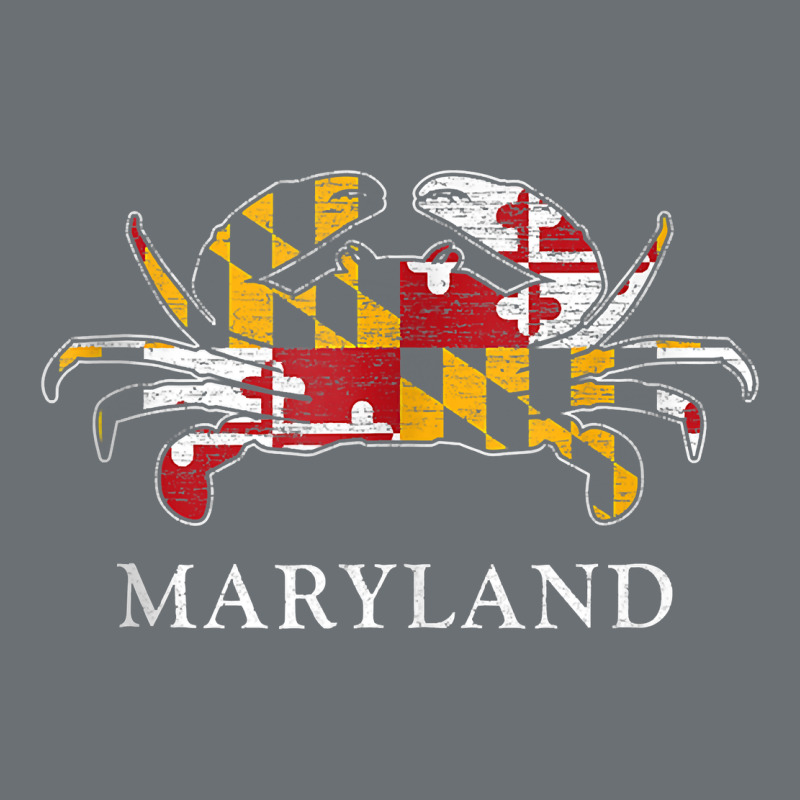 Retro Maryland Crab State Flag Vintage Travel Tank Top Premium Hoodie by linhVisuals | Teevron
