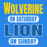 Wolverine On Saturday Lion On Sunday Fans Detroit Vintage Pullover Hoo Premium Hoodie | Teevron