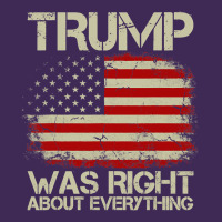 Vintage Usa American Flag Trump Was Right About Everything Pullover Ho Premium Hoodie | Teevron