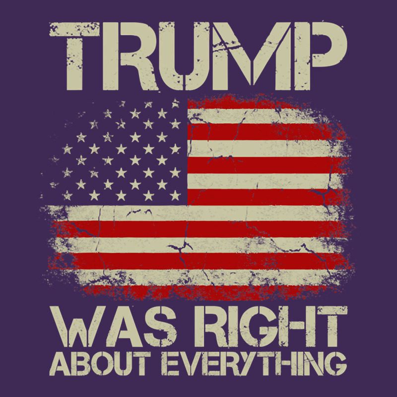 Vintage Usa American Flag Trump Was Right About Everything Pullover Ho Premium Hoodie by linhVisuals | Teevron