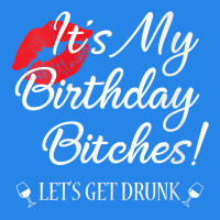 Womens It's My Birthday Bitches! Funny Drunk Party Birthday Girls V Ne Premium Hoodie | Teevron