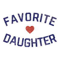 Womens Favorite Daughter Heart Distressed Vintage Faded Classic T Shir Premium Hoodie | Teevron