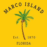 Womens Marco Island Florida Colorful Palm Tree Retro Novelty Art V Nec Premium Hoodie | Teevron