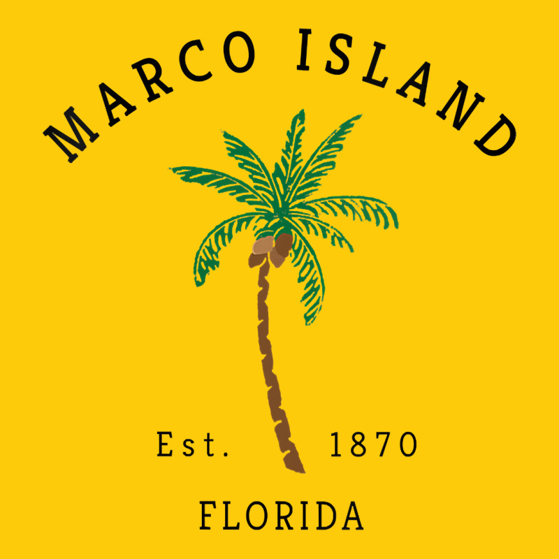 Womens Marco Island Florida Colorful Palm Tree Retro Novelty Art V Nec Premium Hoodie by linhVisuals | Teevron