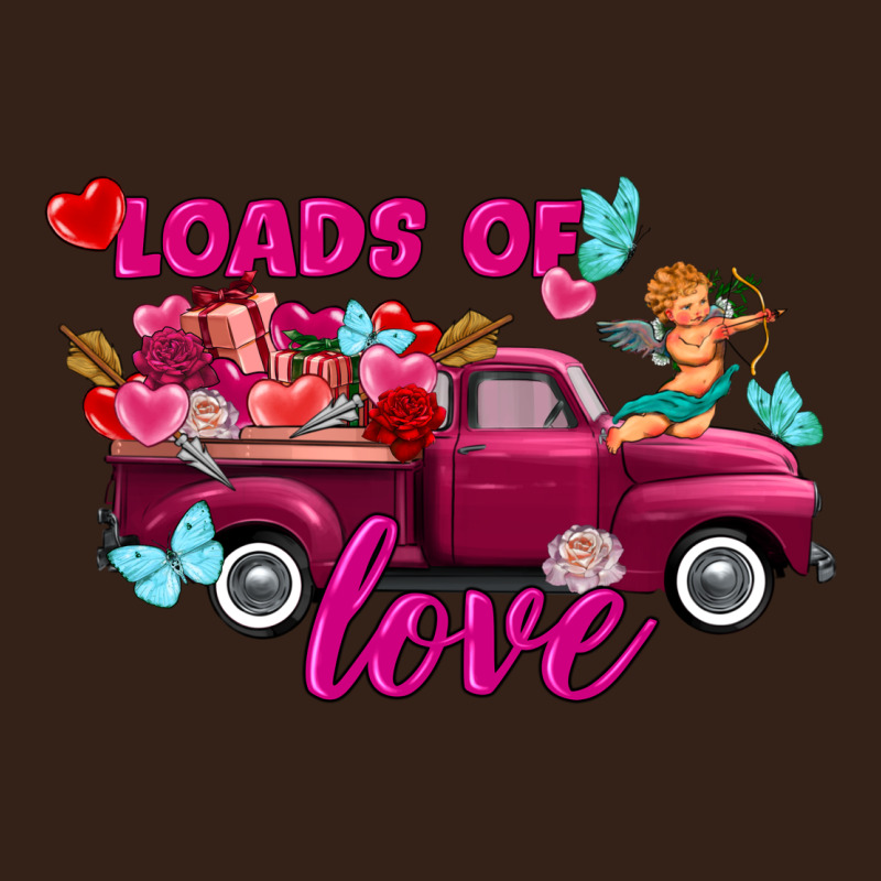 Loads Of Love Valentine's Day Truck Heavy Core Tee by FaDigitalArtStudio | Teevron