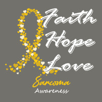 Sarcoma Awareness T  Shirt Sarcoma Awareness Faith Hope Love   In This Premium Hoodie | Teevron
