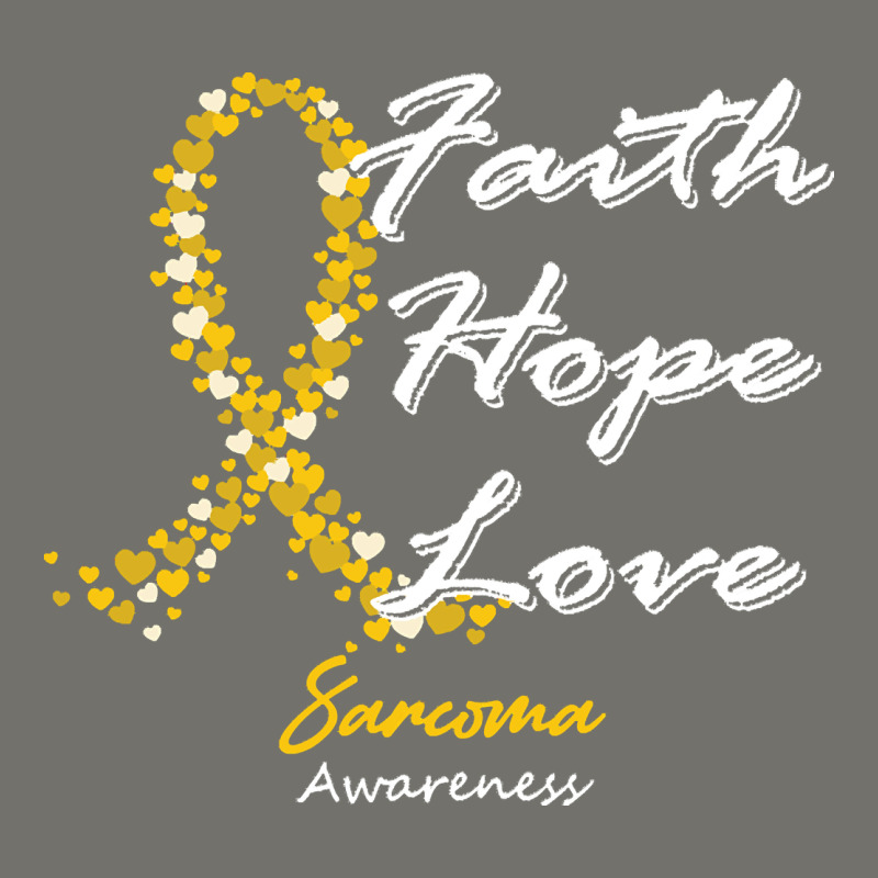 Sarcoma Awareness T  Shirt Sarcoma Awareness Faith Hope Love   In This Premium Hoodie by linhVisuals | Teevron