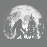 Bigfoot In The Forest Hiding At Night Full Moon Trees Nature T Shirt Premium Hoodie | Teevron