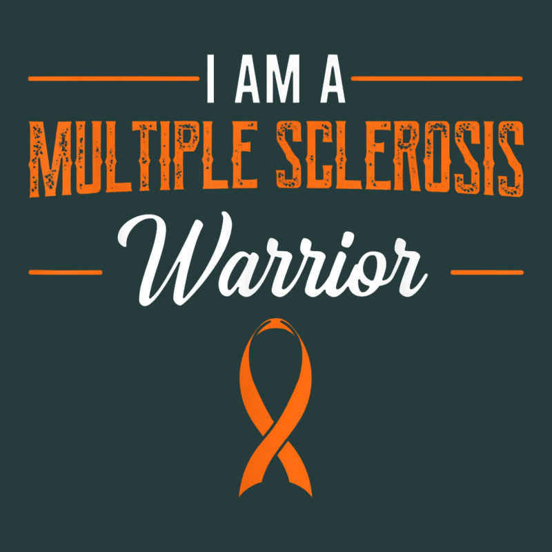 Multiple Sclerosis Warrior Autoimmune Disease Orange Ribbon Premium Hoodie by linhVisuals | Teevron