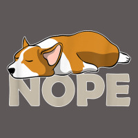 Nope Lazy Corgi Premium Hoodie | Teevron