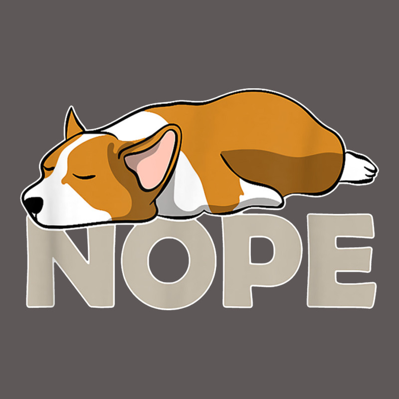 Nope Lazy Corgi Premium Hoodie by linhVisuals | Teevron