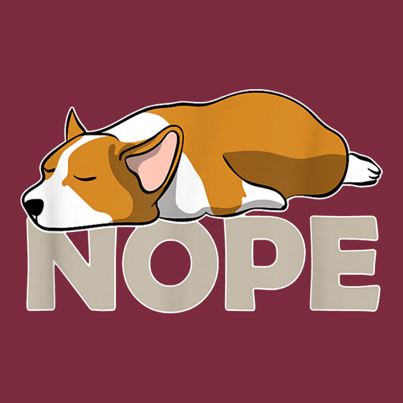 Nope Lazy Corgi Premium Hoodie by linhVisuals | Teevron