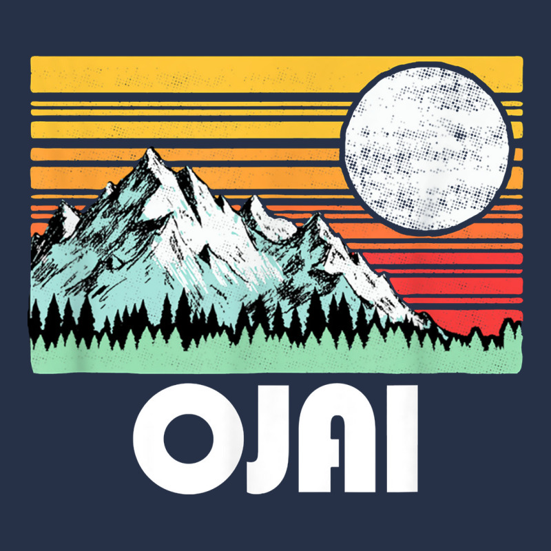 Ojai California Mountains & Sun Retro 80s Graphic Premium Hoodie by linhVisuals | Teevron