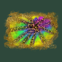 Colorful Glitter Leopard Background Zipper Hoodie | Teevron