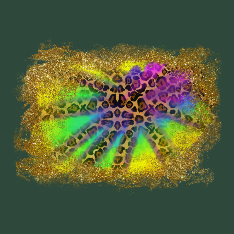Colorful Glitter Leopard Background Zipper Hoodie by RanaPortraitStore | Teevron