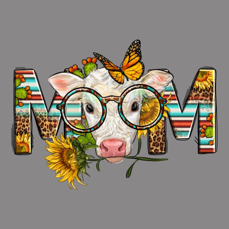 Western Baby Calf Mom With Sunflower Mother's Day Vintage Tee by LillyAllenDesigns | Teevron
