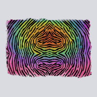 Colorful Zebra Background Zipper Hoodie | Teevron