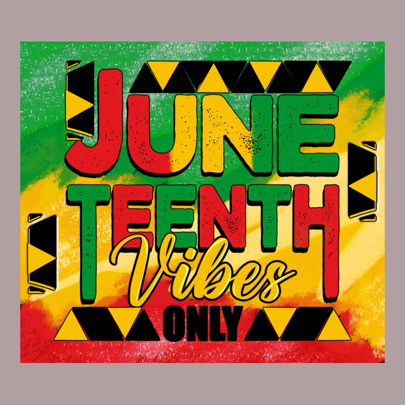 Juneteenth Vibes Only Tumbler Vintage Hoodie by BarkalooDesign | Teevron