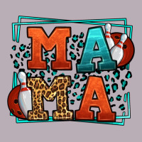 Bowling Mama Leopard Frame Mother's Day Vintage Tee | Teevron