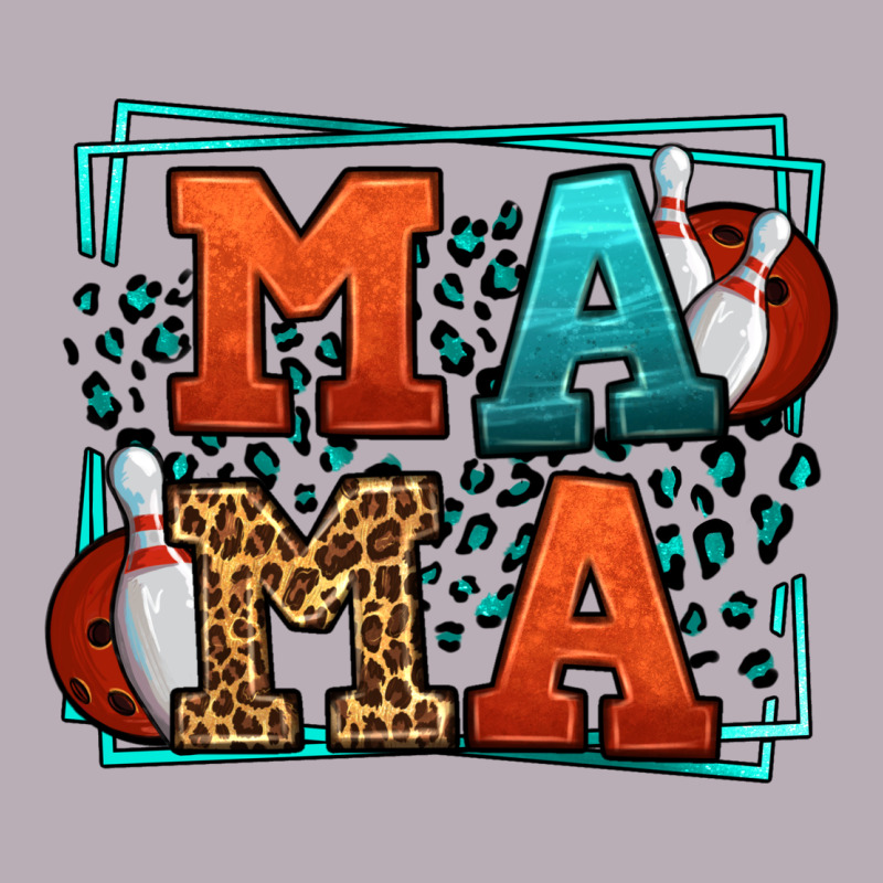 Bowling Mama Leopard Frame Mother's Day Vintage Tee by LillyAllenDesigns | Teevron
