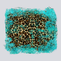 Leopard Turquoise Zipper Hoodie | Teevron