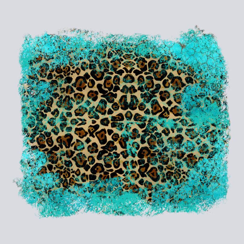 Leopard Turquoise Zipper Hoodie by RanaPortraitStore | Teevron
