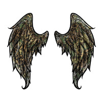 Leopard Camouflage Wings Zipper Hoodie | Teevron