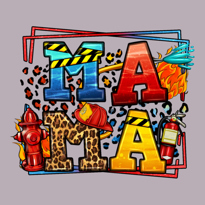 Leopard Frame Firefighter Mama Mother's Day Vintage Tee by LillyAllenDesigns | Teevron