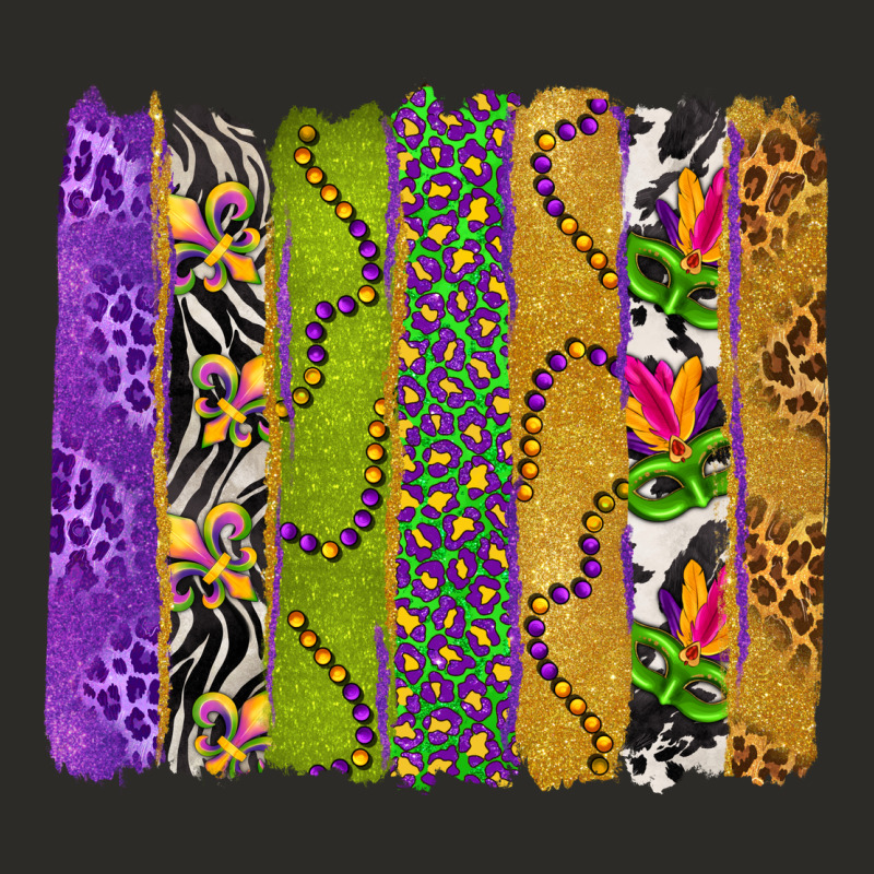 Mardi Gras Brushstrokes Heavy Core Tee by BundleAndBundleShop | Teevron