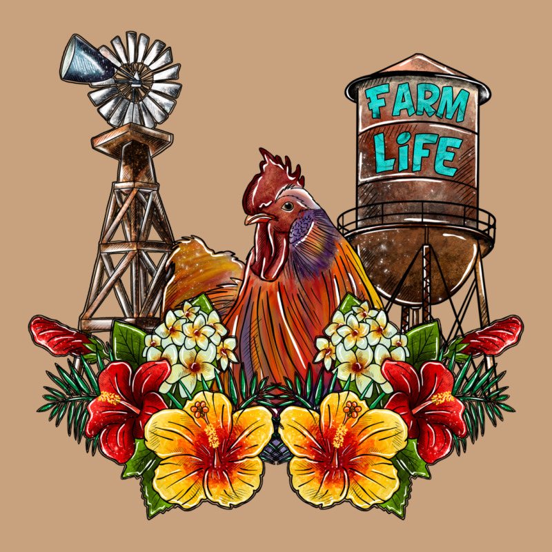 Farm Life Rooster Vintage Tee by SublimationCraftShop | Teevron