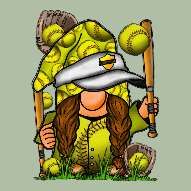 Softball Gnome Urban Heavy Tee by SublimationCraftShop | Teevron