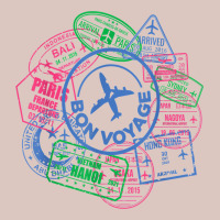 Bon Voyage Travel Stamp T Shirt Premium Hoodie | Teevron