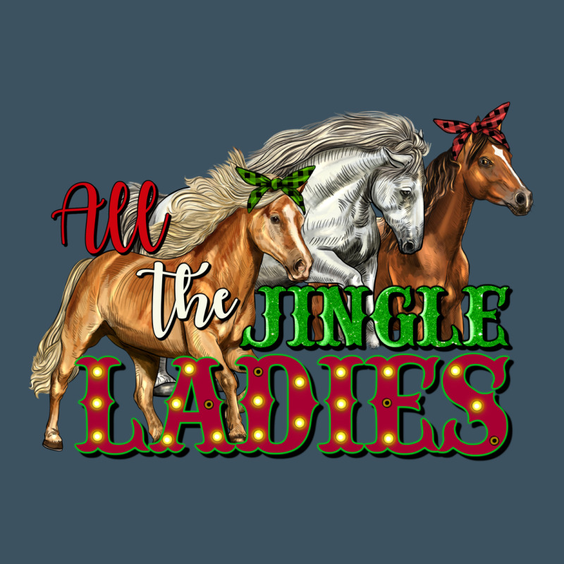 All The Jingle Ladies Christmas Horses Urban Heavy Tee by LillyAllenDesigns | Teevron
