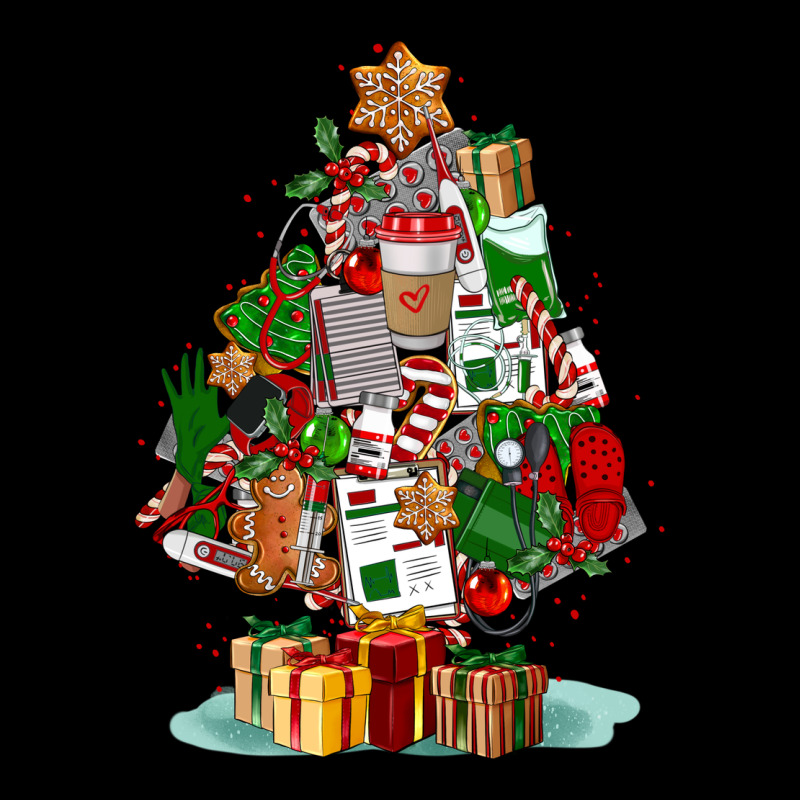 Nurse Christmas Tree Heavy Core Tee by FaDigitalArtStudio | Teevron