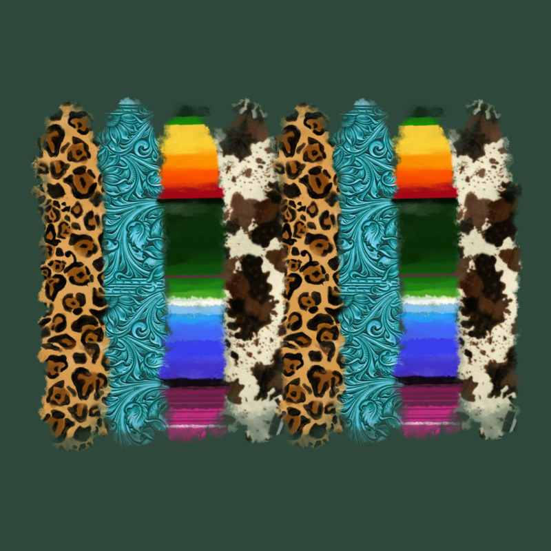 Serape Leopard Tooled Leather Cowhide Background Zipper Hoodie by RanaPortraitStore | Teevron