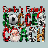 Santa's Favorite Soccer Coach For Christmas Heavy Core Tee | Teevron