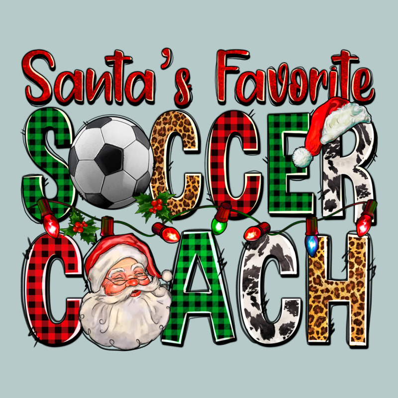 Santa's Favorite Soccer Coach For Christmas Heavy Core Tee by FaDigitalArtStudio | Teevron